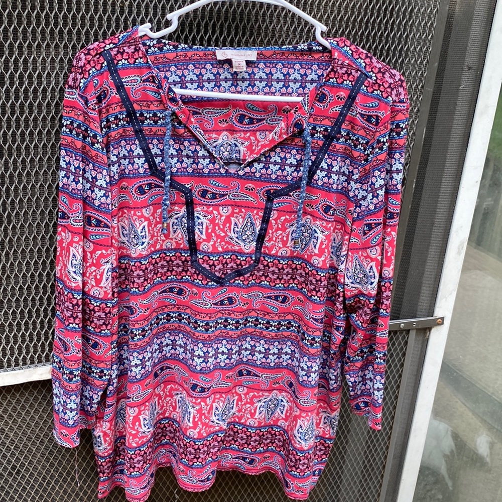 Tunic blouse paisley design